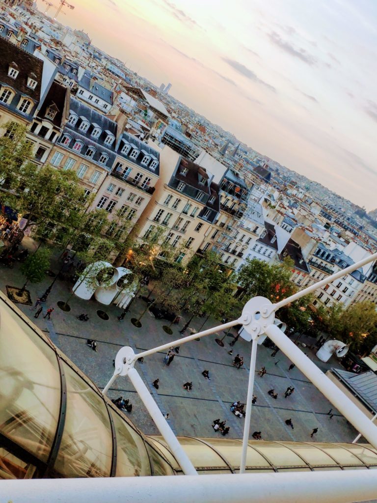 Paris Pompidou View from Museum