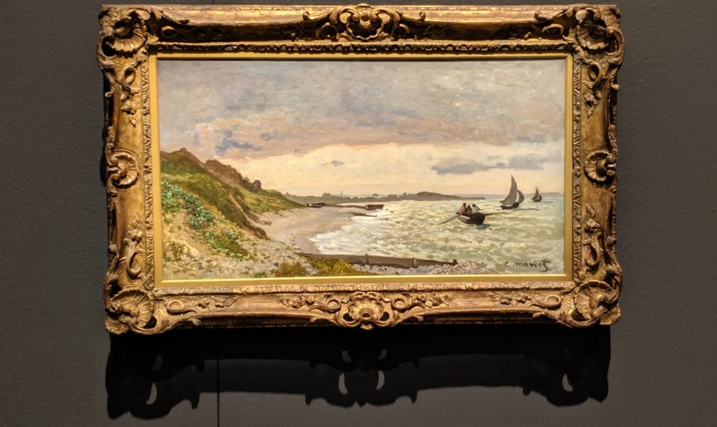 Monet, The Seashore at Sainte-Adress