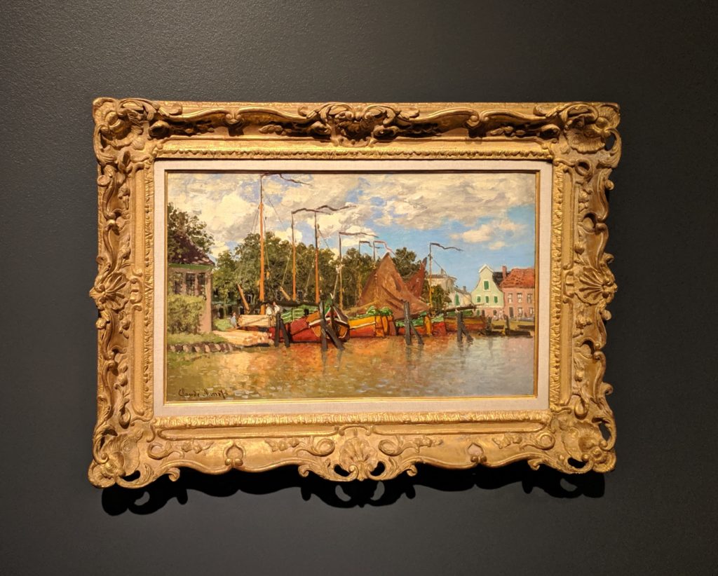 Monet, "Boats at Zaandam" (1871)