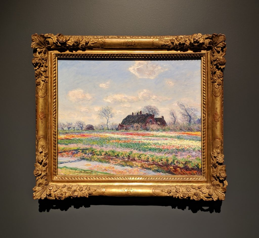 Monet, "Tulip Fields at Sassenheim, near Leiden" (1886)