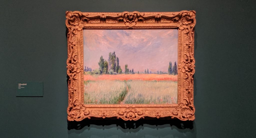 Monet, "Wheatfield" (1881)