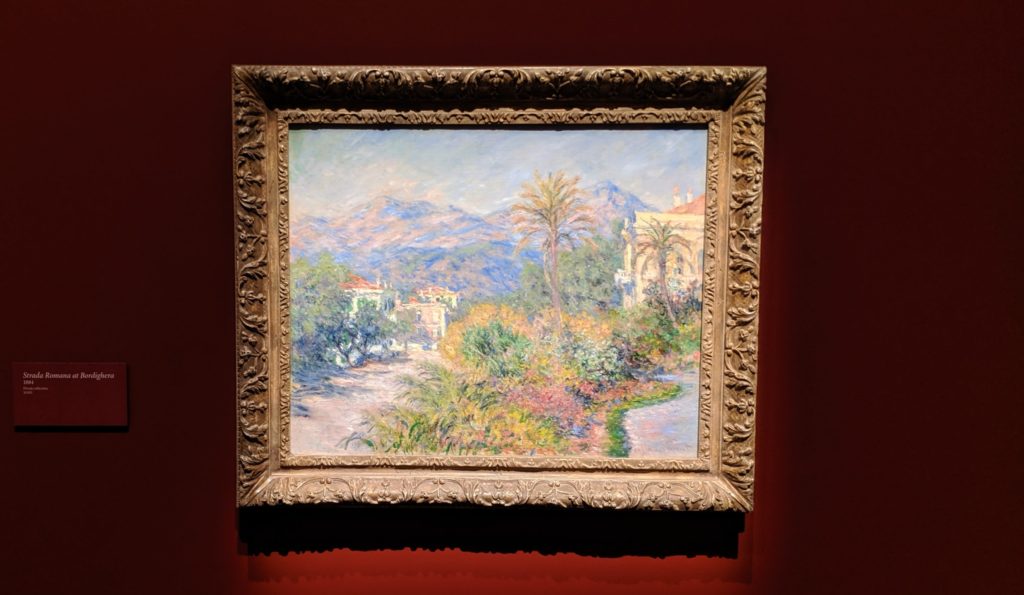 Monet, "Strada Romana at Bordighera" (1884)