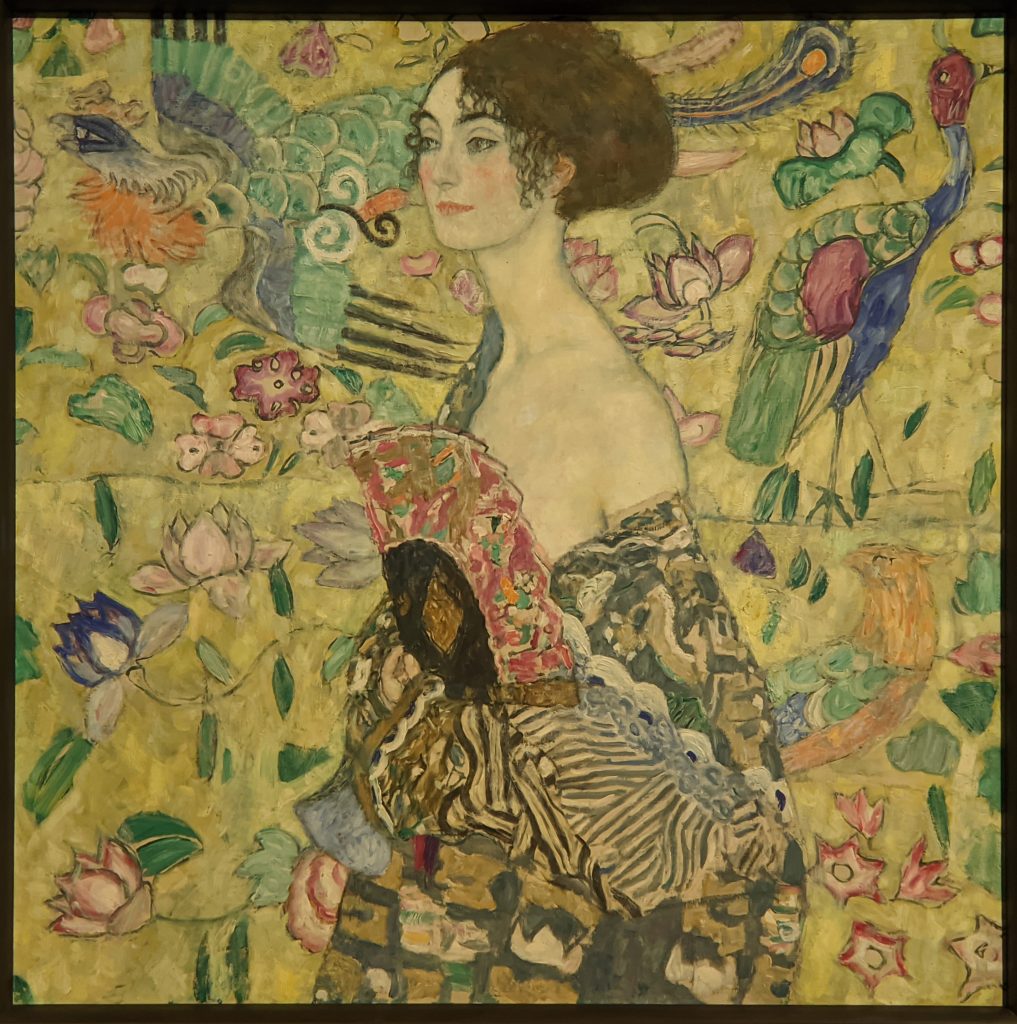 Lady with Fan -- Gustav Klimt
