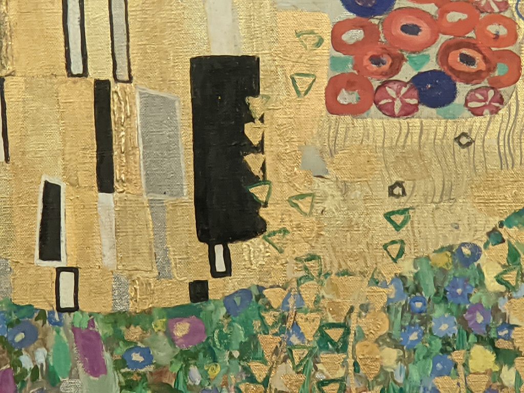 The Kiss by Klimt, detail