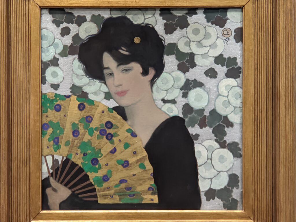 Capriccio with Gilded Fan, 1907  by Emil Orlik in Leopold Museum