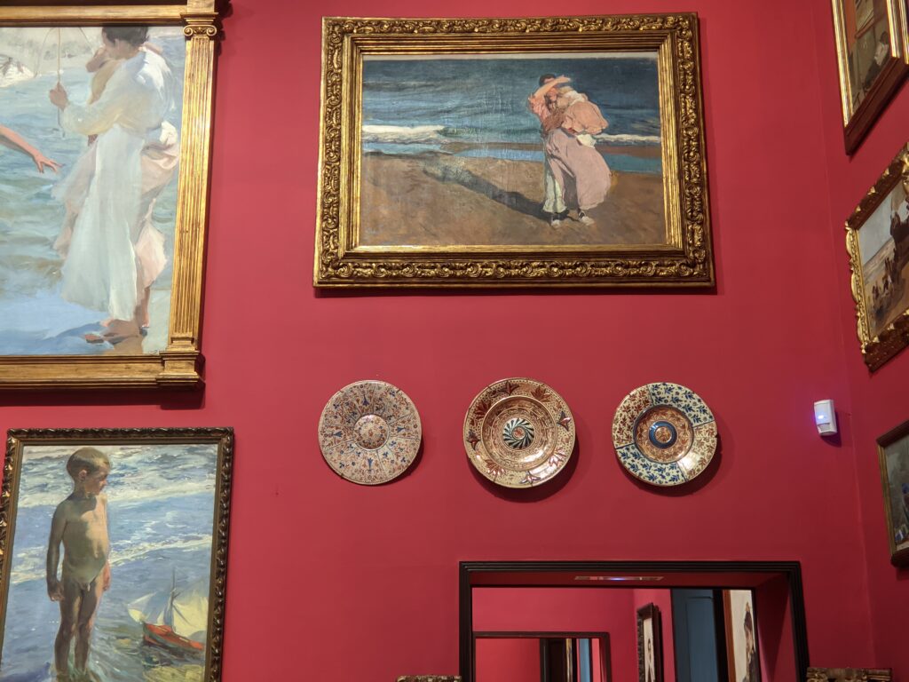 Sorolla Museum, paintings red room, Madrid
