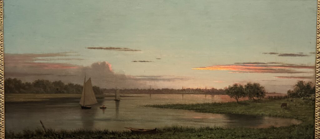 Sunset, Black Rock, Connecticut, 1861 by Martin Johnson Heade in MFA Boston