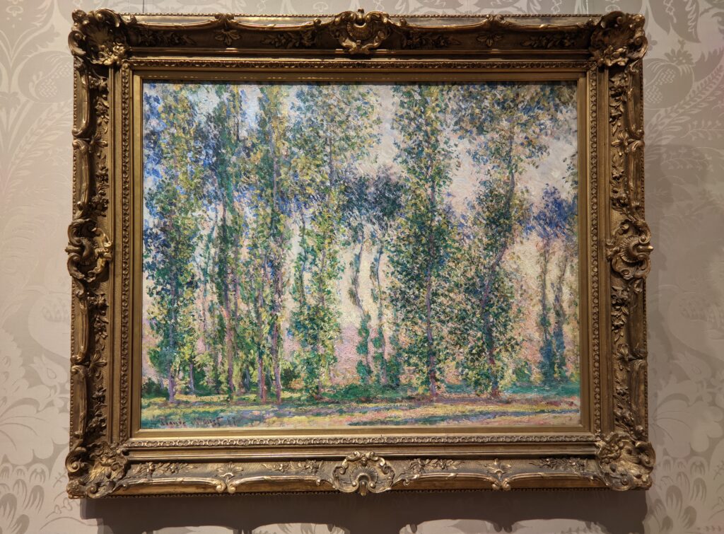 Poplars at Giverny, 1887 by Claude Monet in MFA Boston