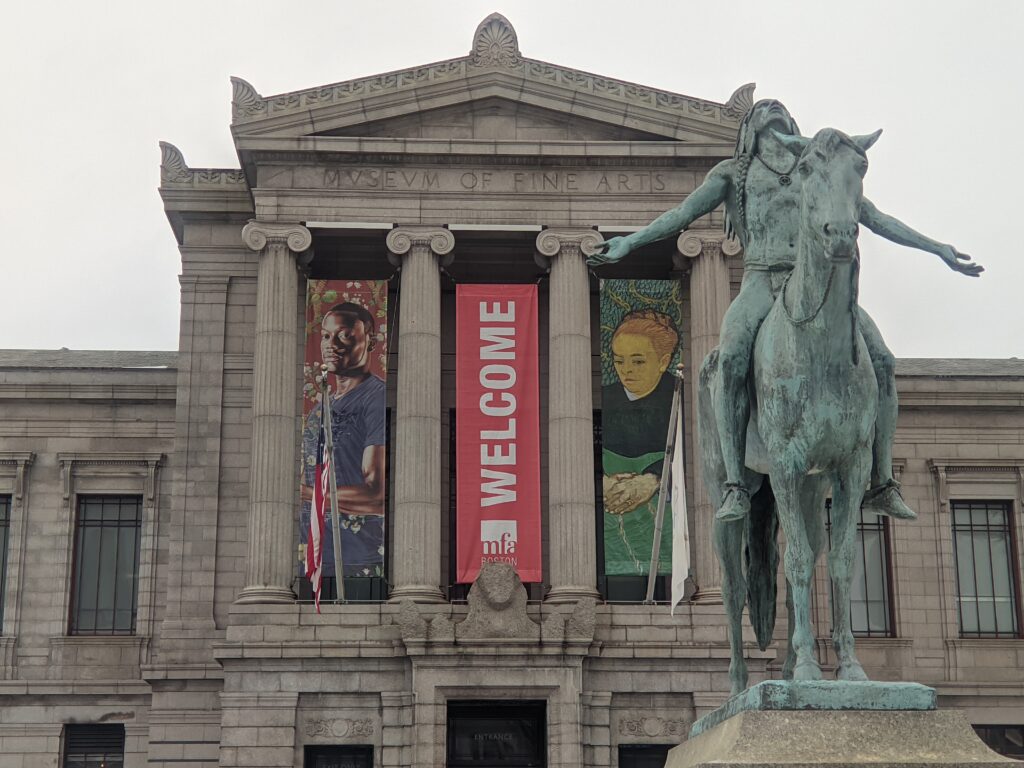 Exterior of Museum of Fine Arts in Boston