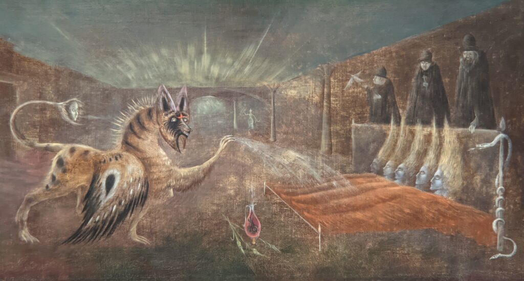 Oink (They Shall Behold Thine Eyes), 1959 (above) by Leonora Carrington, Surrealism