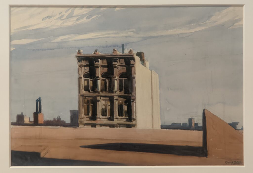 Skyline near Washington Square, New York City, Hopper