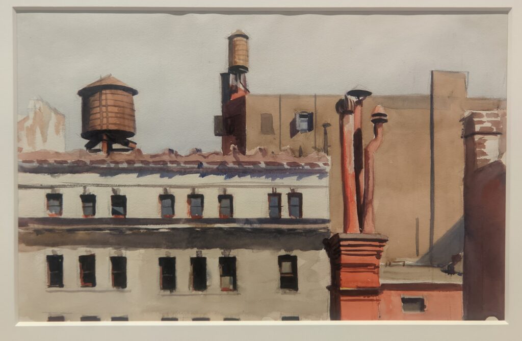Rooftops, New York City, Hopper
