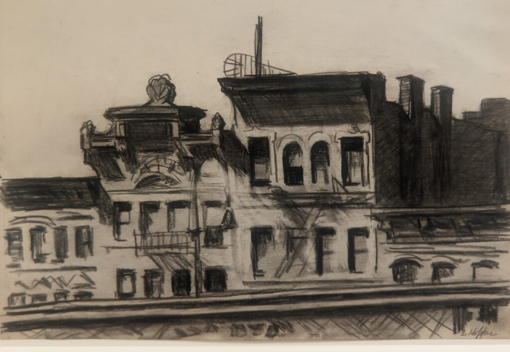Study for From Williamsburg Bridge Hopper, New York City